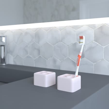 Castello Usa Diatomite Stone Toothbrush Holder - Pink CB-DTH-P